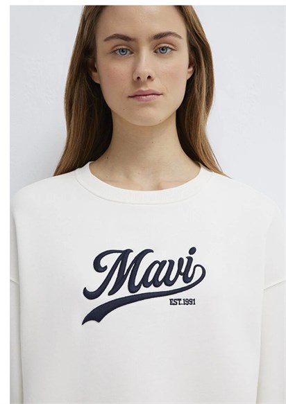 Mavi Logo Baskılı  Kadın Sweatshirt 1S10419-80194