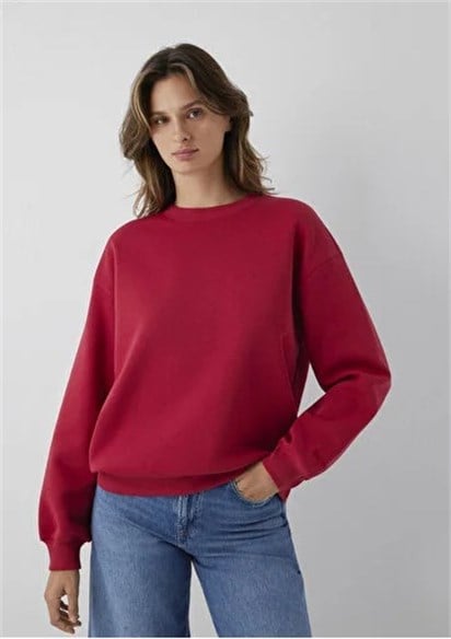Mavi Bisiklet Yaka Basic Kadın Sweatshirt-1610198-70391