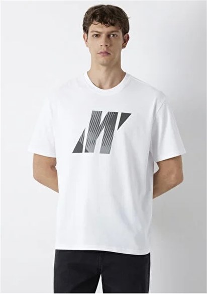 Mavi Pro Baskılı Erkek T-Shirt 0620156-620
