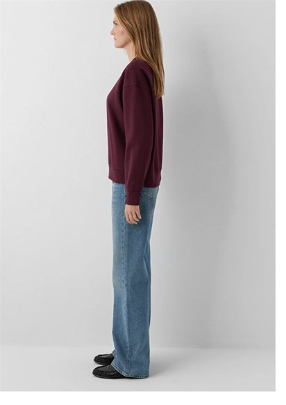 Mavi Yuvarlak Yaka Basıc  Kadın Sweatshirt 1S10576-70422