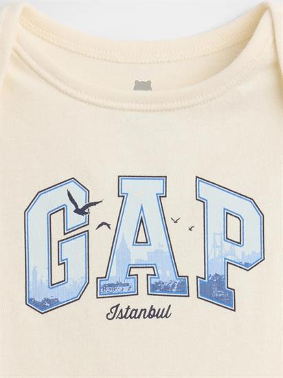 Gap Bebek  Organik Pamuk Logo Bodysuit-883699-00