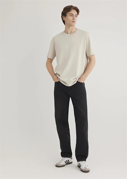 Mavi Kısa Kol  Ay Taşı Beji Erkek T-Shirt 066249-70144