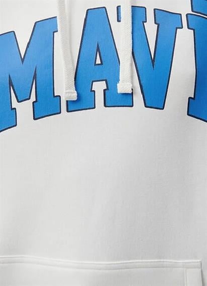 Mavi Logo Kapüşonlu Kırık Bey Kadın Sweatshırt 1600361-81964