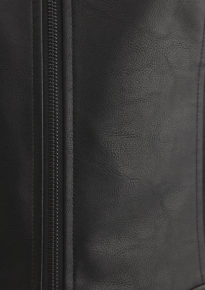 Mavi Dik Yaka Siyah Kadın Ceket 1110598-900