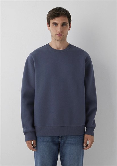 Mavi Bisiklet Yaka Unisex Sweatshirt 0S10276-70759