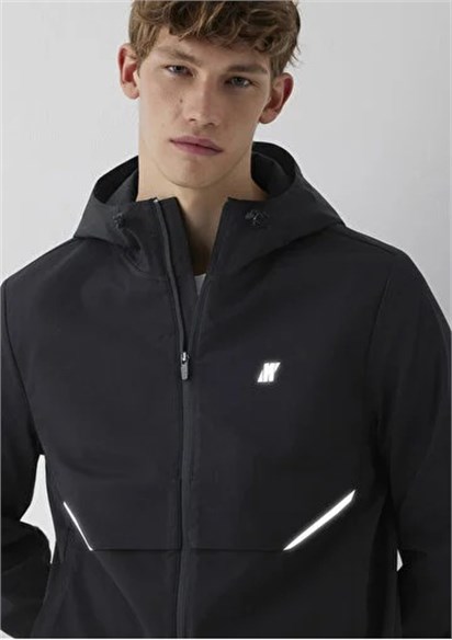 Mavi Kapüşonlu Erkek Ceket 0110894-71379