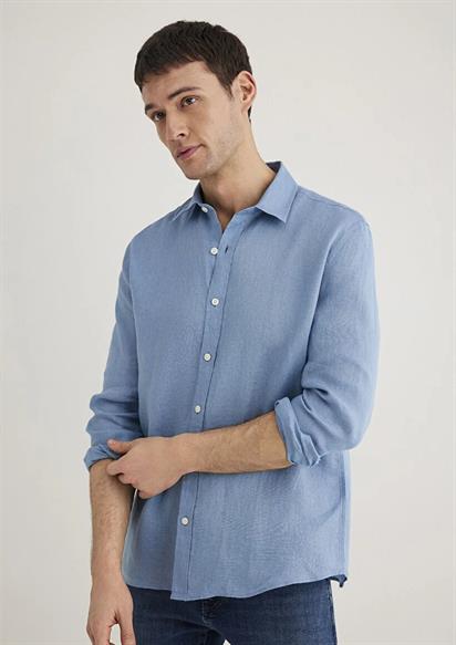 Mavi Erkek Uzun Kol  Gömlek 0211466-70731