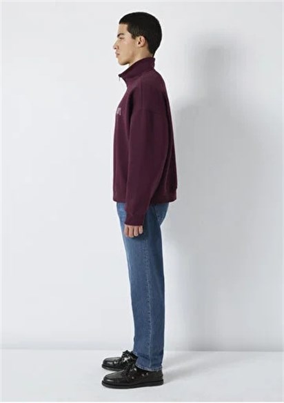 Mavi Yarım Fermuarlı  Erkek Sweatshirt 0S10208-70434