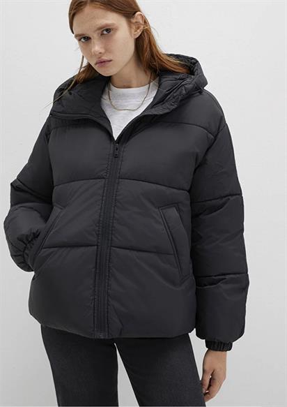 Mavi Kısa Şişme Mont Siyah Kadın Mont 1110199-900