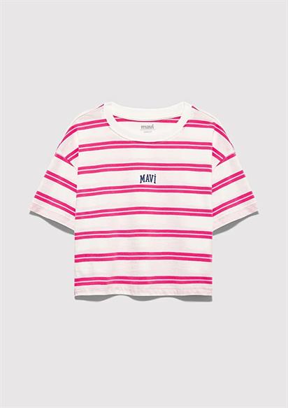 Mavi Logo Baskılı Çocuk T-shirt-7610387-91358