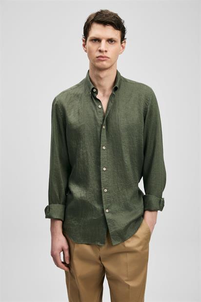 Lufian Pitaya Erkek Keten Gömlek Comfort Fit-111010654