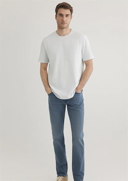 Mavi Basıc Bisiklet Yaka  Illusion Blue Erkek T-Shirt 0610252-70793