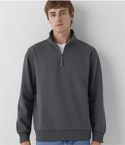 Mavi Yarım Fermuarlı   Erkek Sweatshirt 0S10278-91268
