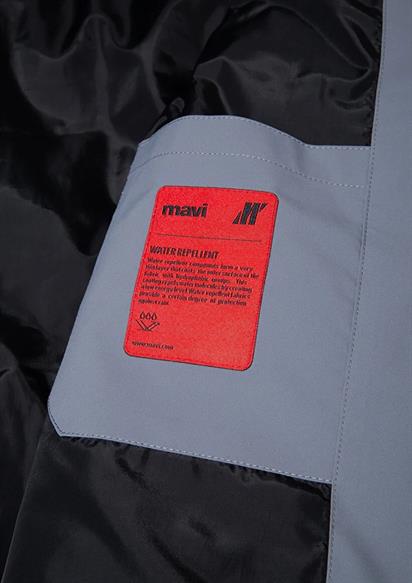 Mavi Kapüşonlu  Gece Gri Erkek Mont 0110651-85550