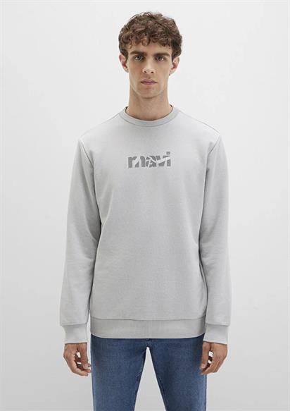 Mavi Mavi Baskılı  Açık Gri Erkek Sweatshirt 0S10402-70075