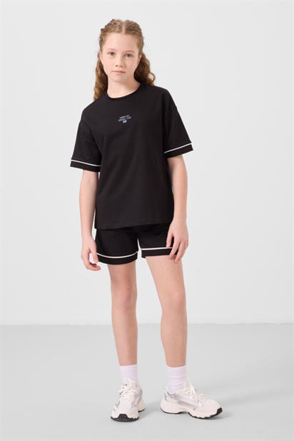 Tommy Life Kız Garson Şort Takım O Yaka/Sort T17KG-75183