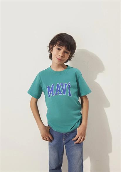 Mavi Logo Baskılı  Porcelain Green Çocuk T-Shirt 6610030-71711