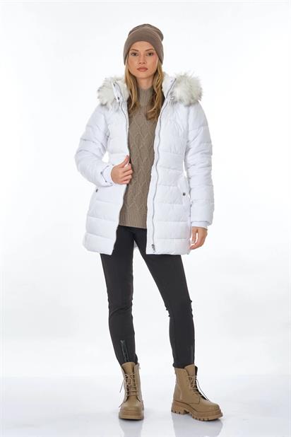 Only Onlnewcamılla Quılt Fur Hood Coat Cc Otw Kadın Mont 15304765