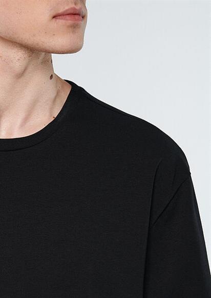 Mavi Bisiklet Yaka  Siyah Erkek T-Shirt 0610136-900