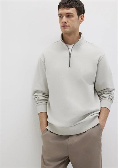 Mavi Half Zıp  Açık Gri Erkek Sweatshirt 0S10419-70074