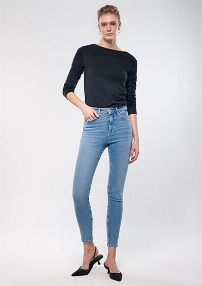 Mavi Serenay Mid Used Gold Shape Kadın Kot Pantolon