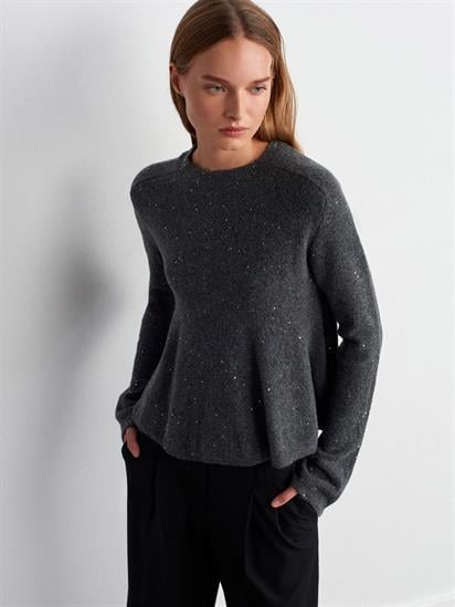 Dilvin Peplum Parıltılı Triko Kadın Kazak