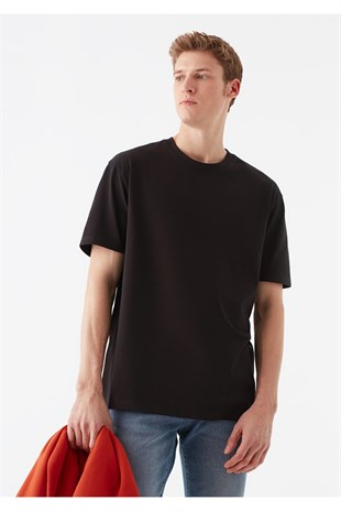 Mavi Kısa Kol Erkek T-Shirt  Siyah 066249-900