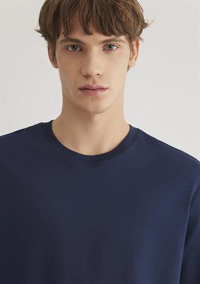 Mavi Kısa Kol  Derin Lacivert Erkek T-Shirt 066249-70497