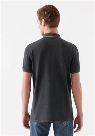 Mavi Polo Tişört Gölge Gri