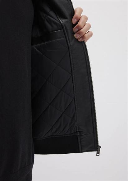 Mavi Deri  Jet Siyah Erkek Mont 0110636-71379