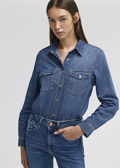 Mavi Merıda Dark Blue Denim  Kadın Jean Gömlek 1210662-86490