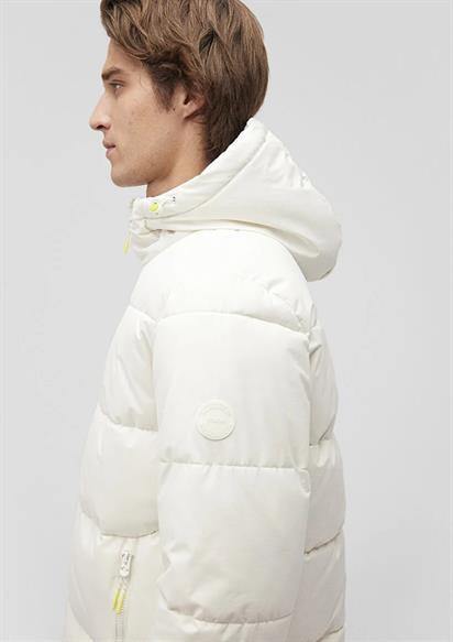 Mavi Kapişonlu Erkek Ceket