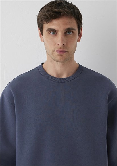 Mavi Bisiklet Yaka Unisex Sweatshirt 0S10276-70759