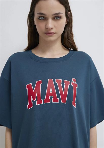 Mavi Mavi Baskılı Kadın T-Shirt 1600843-70771