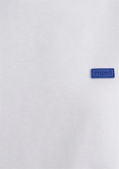Mavi Kısa Kollu  Ust  Beyaz Kadın T-Shirt 1612188-620