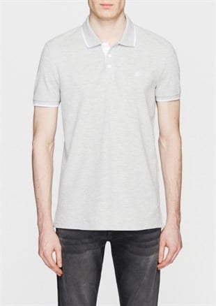 Mavi Polo Tişört Açık Gri Melanj 064164-28387