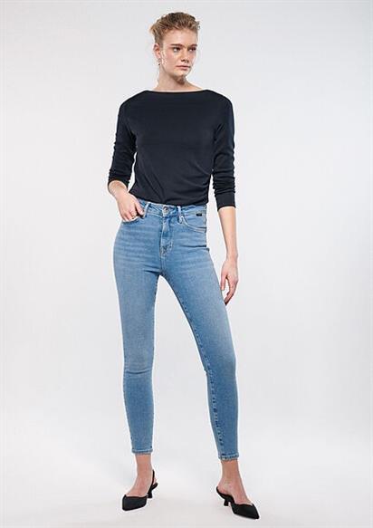 Mavi Serenay Mid Used Gold Shape Kadın Kot Pantolon