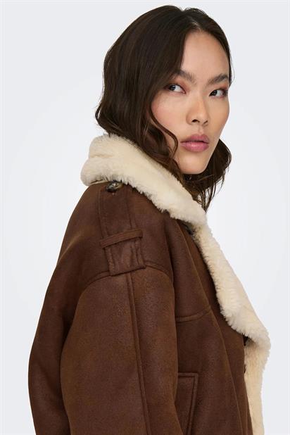 Only Onlylva Faux Suede Bonded Kadın Mont