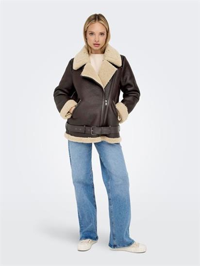 Only Onlnewlıs Faux Leather Avıator Cc Otw Kadın Mont 15300262