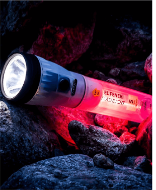 Nurgaz Campout El Feneri+Masa Lambası +Flaşör/ NG 183