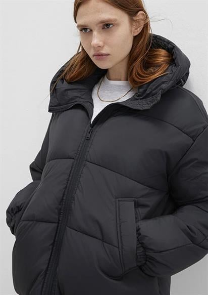 Mavi Kısa Şişme Mont Siyah Kadın Mont 1110199-900