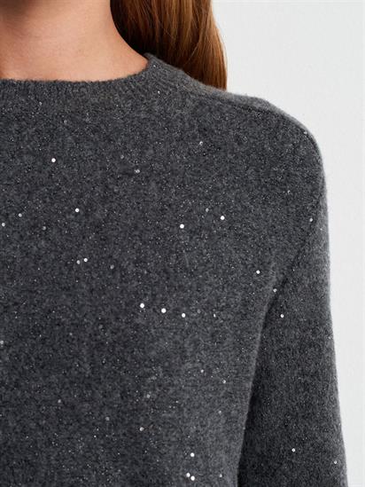 Dilvin Peplum Parıltılı Triko Kadın Kazak