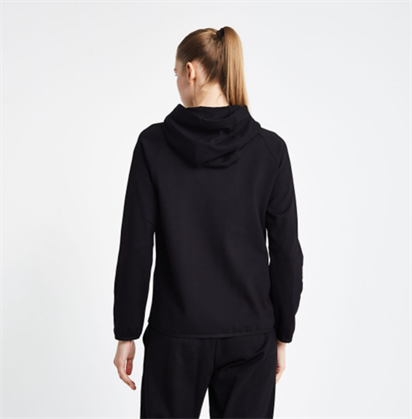 Lescon 24N-2138 Fermuarlı Kapşonlu Üst Sweatshirt Kadın