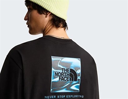 The North Face M Lıquıd Box Nse Oversıze Eeve T Erkek T-Shirt NF0A8G9WJK31