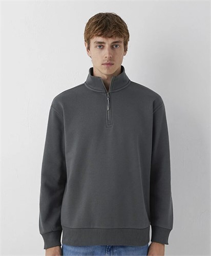 Mavi Yarım Fermuarlı   Erkek Sweatshirt 0S10278-91268