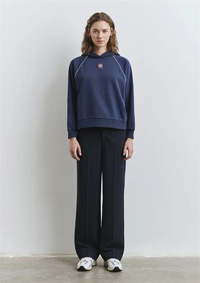 Mavi Kapişonlu  Denizci Mavi Kadın Sweatshirt 1S10362-87518