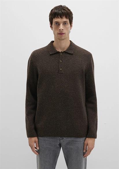 Mavi Polo Yaka Seal Brown Erkek Kazak 0710255-70251