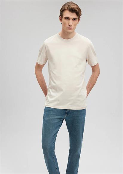 Mavi Bisiklet Yaka Erkek Tişört