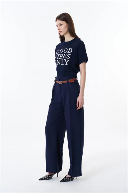 Quzu Kemer Detaylı Pantolon 24Y71262