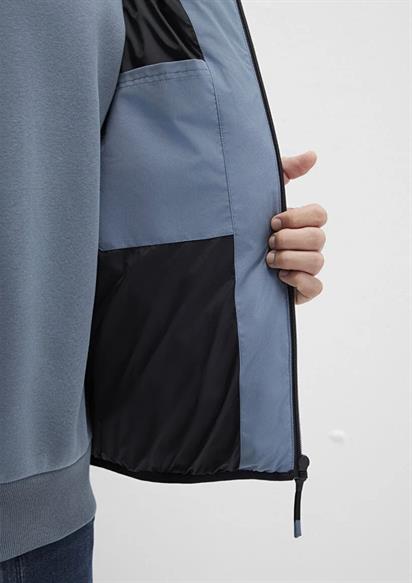 Mavi Kapüşonlu  Puslu Mavi Erkek Mont 0110360-70782